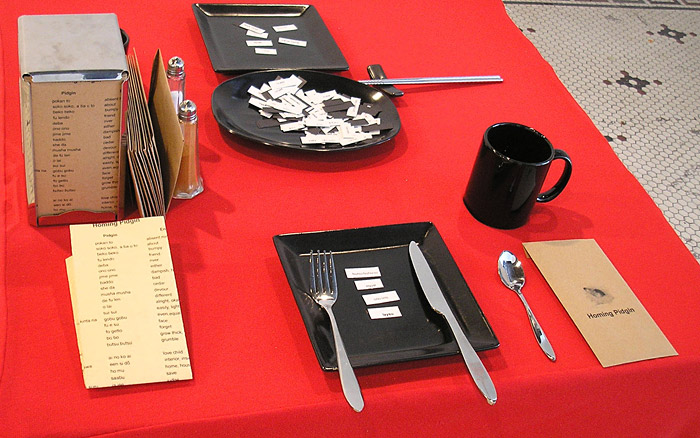 Homing Pidgin | Table setting, 2006